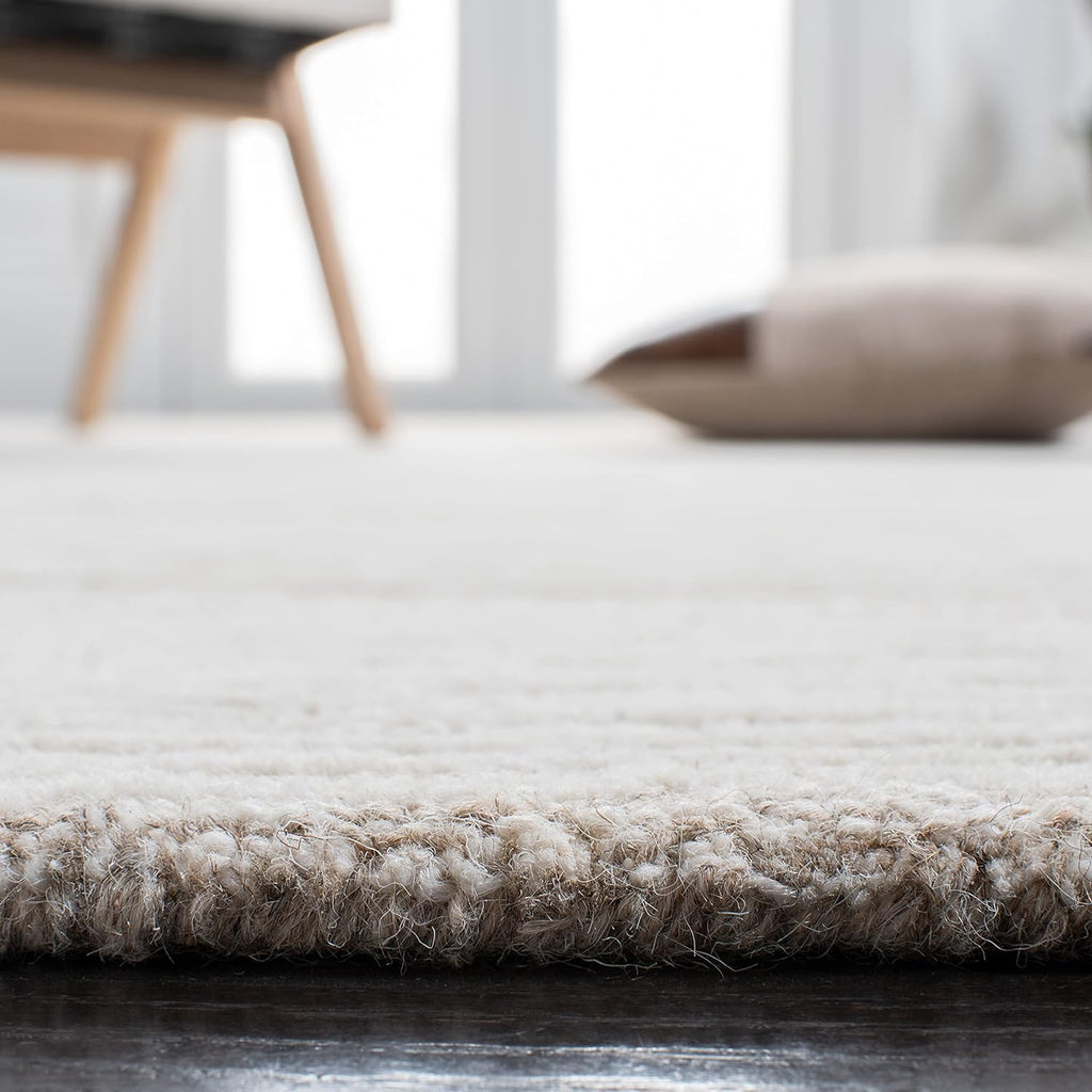 Metro Area Rug - 9' x 12', Natural & Ivory, Handmade Modern Wool
