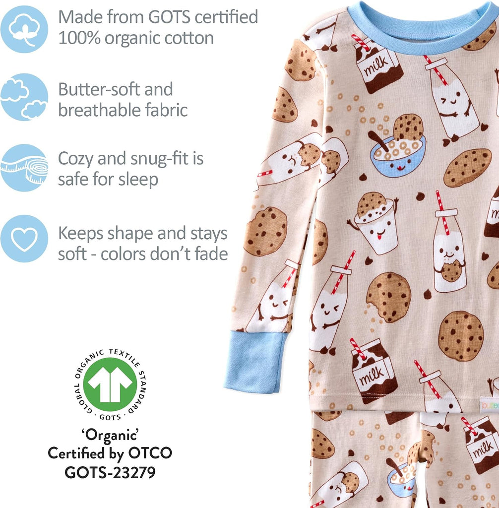 Zen Snug-fit Piece Pajamas 100% Organic Cotton Long Sleeve