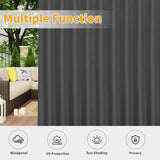 Outdoor Patio Curtains Detachable Tab Top Windproof Weatherp - Image 5