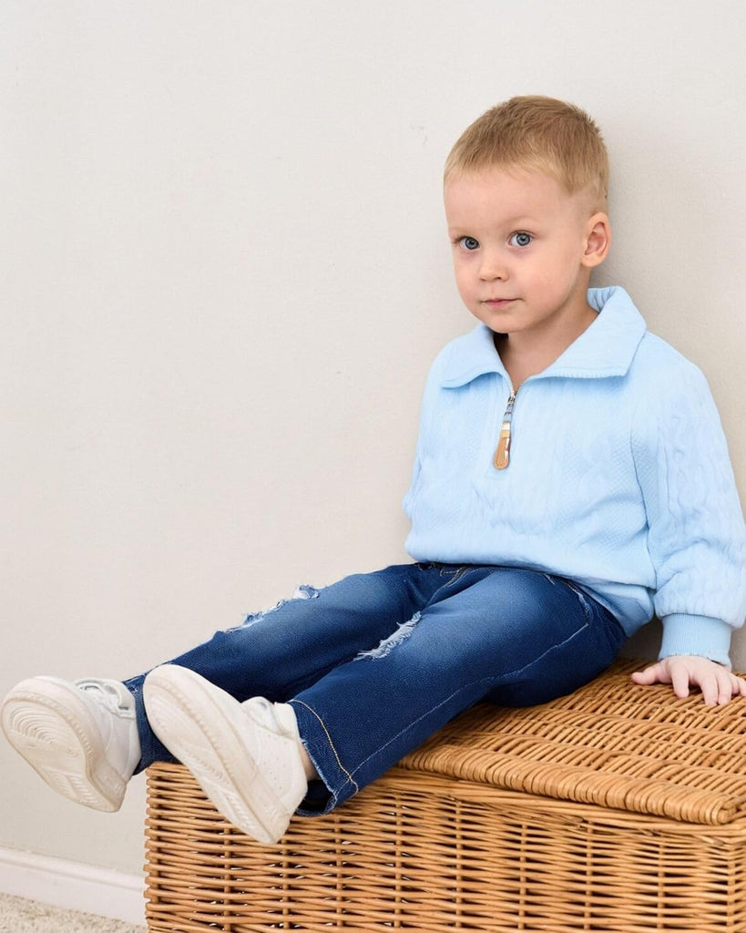 Toddler Boy Clothes - Baby Boy Jeans Outfit Fall Winter Wear