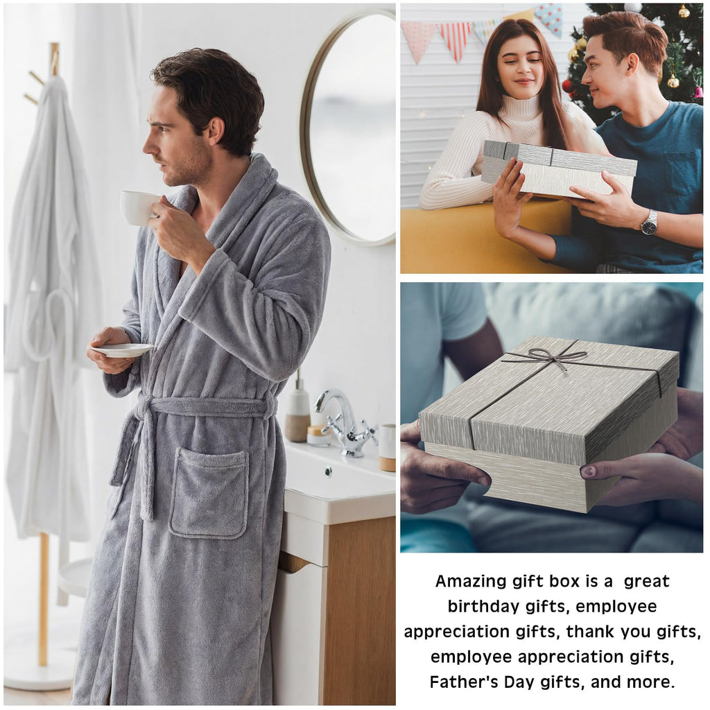 15 Pcs Birthday Gifts for Men Beard Care Set, Unhooded, Grey