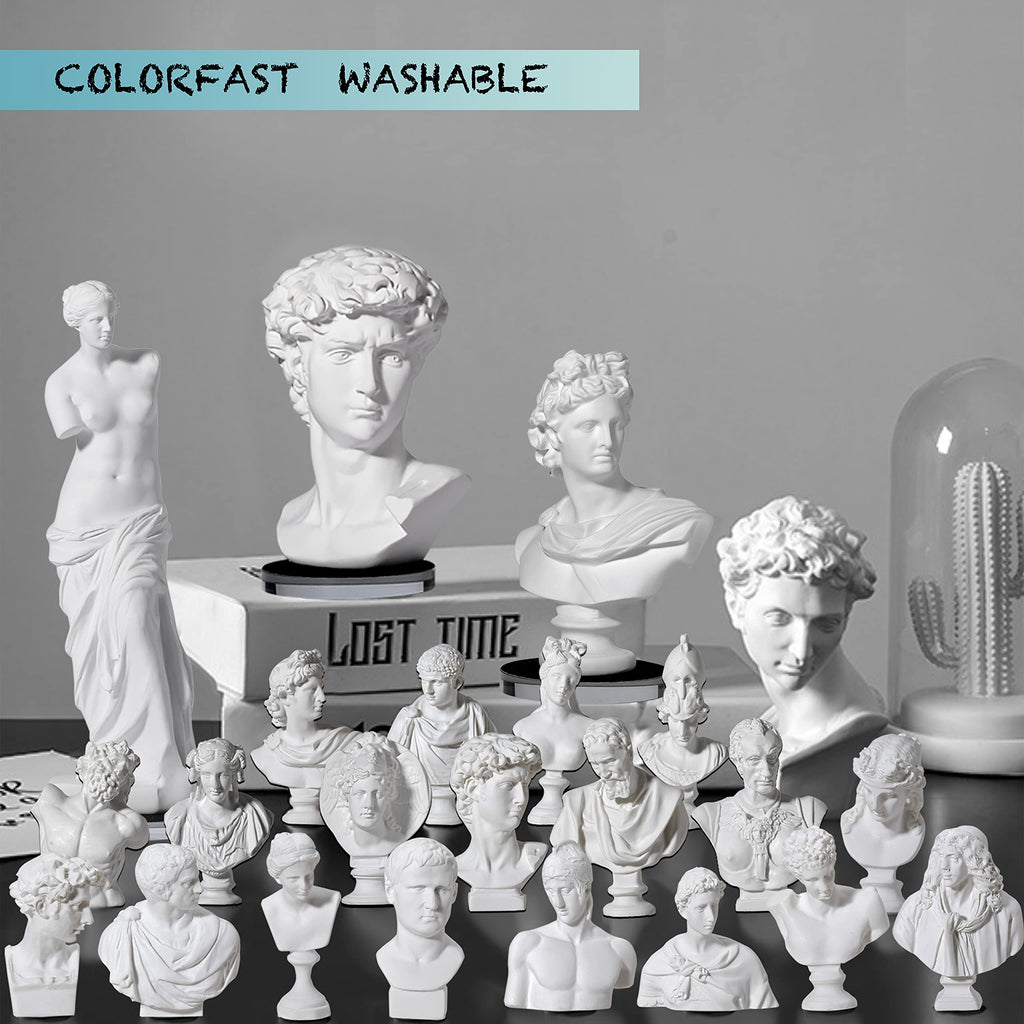 Greek Bust Statue and Sculptures Set of 10 PCS Greek Bust Statue Decor Resin Mini Greek Mythology Figurine Greek God