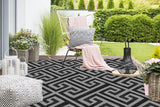 Outdoor Rugs Reversible Waterproof Mat Plastic Straw Rug with Corner Loops & Stakes Non-Fading RV Ca