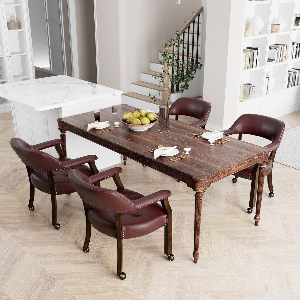 Rolling with Arms, Wood with Casters