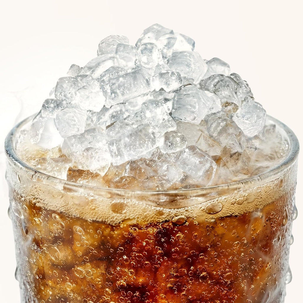 Nugget Ice Maker Countertop: 33lb/Day, Self-Cleaning, Black Stainless Steel, Portable, Soft Chewable Pebble Ice