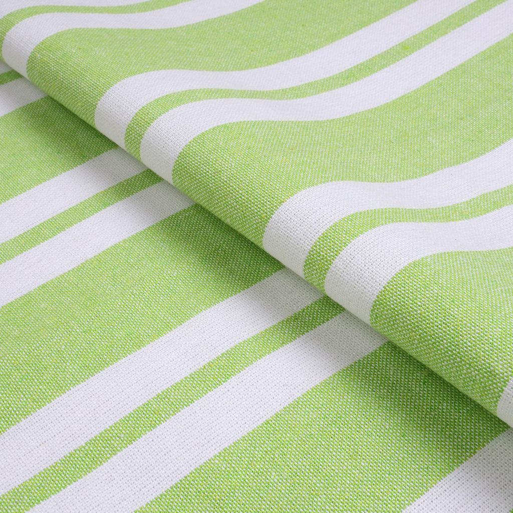 XO Cotton Tablecloth Rectangular 56"x94" Franca Lime Stripes