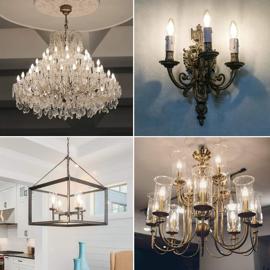 Dimmable E12 Candelabra LED Bulb 4000K Daylight 60W Equivalent
