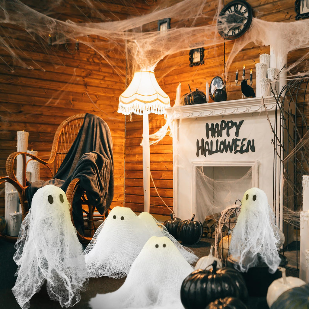 White Halloween Spooky Gauze Ghost Cheesecloth Decor