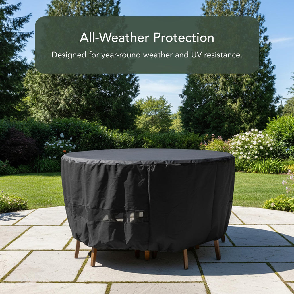 Classic Round Outdoor Patio Table/Chair Set Cover 72"DIA x 30"H