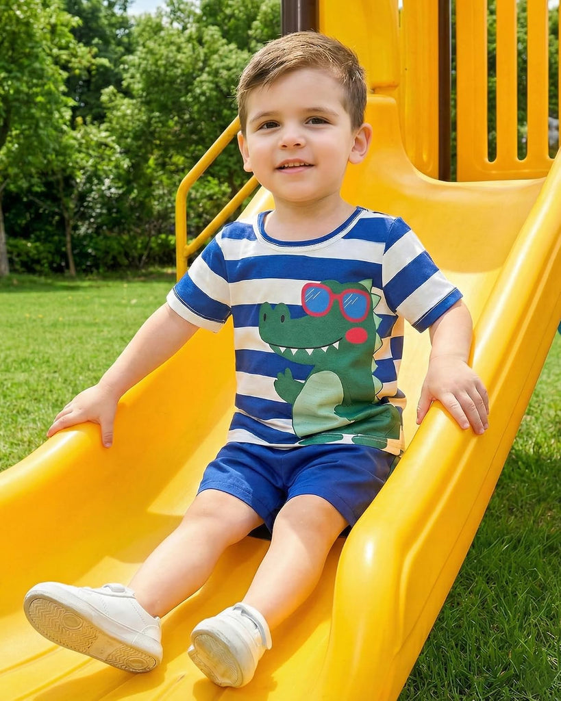 Toddler Boy Clothes Summer Outfits T-Shirt and Shorts Set
