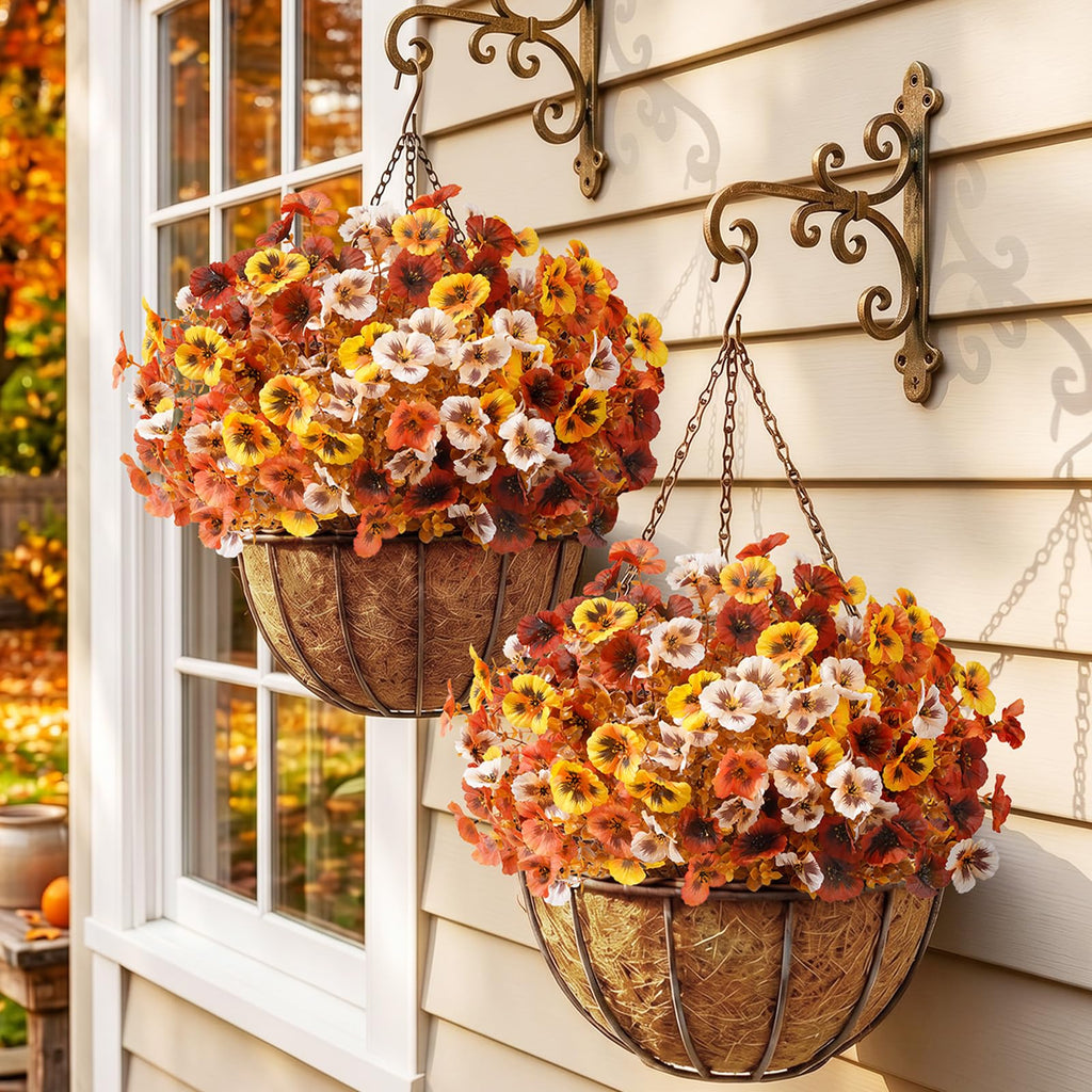 Fall Artificial Flowers for Outdoor, Faux Flowers for Garden Decor