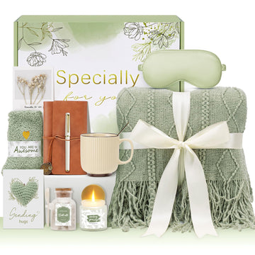 Mothers Day Get Well Gifts for Women Self Care Gift Basket - Birthday Gifts for Women Spa Care Package - Sympathy
