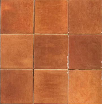 Craft | 4"x4" Glazed Ceramic Wall Tile (Terracotta, Carton)