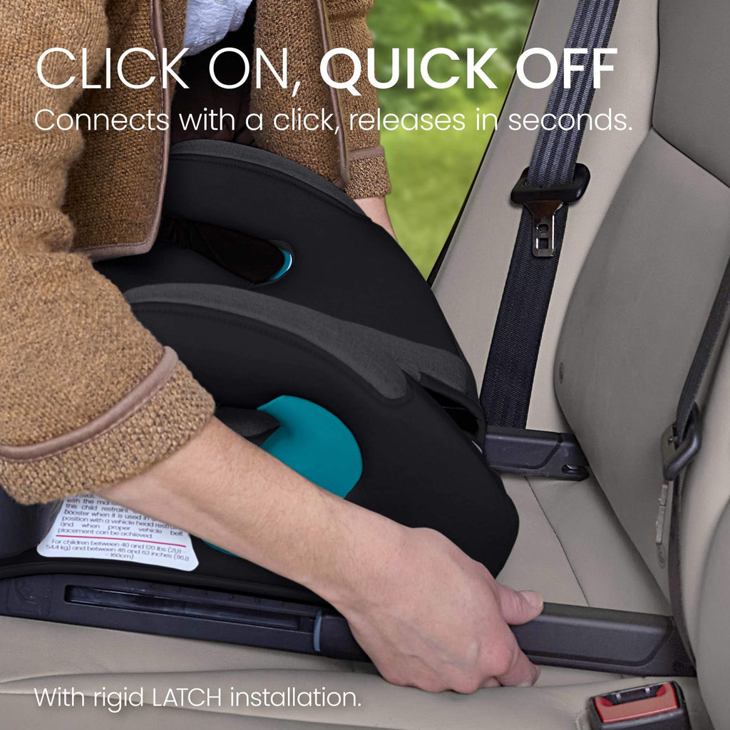 Britax UpNGo Click Backless Booster Car Seat - Raven Black