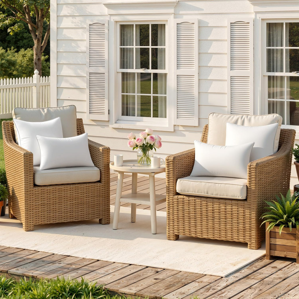 12x20 Outdoor Rectangle Pillow Inserts Sofa Garden - Set of 2