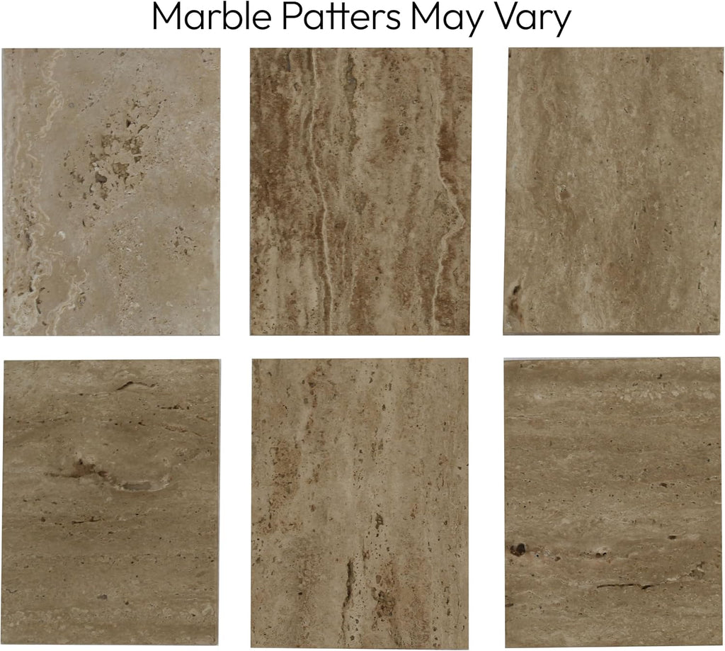 Messina Brown Marble Dining Table