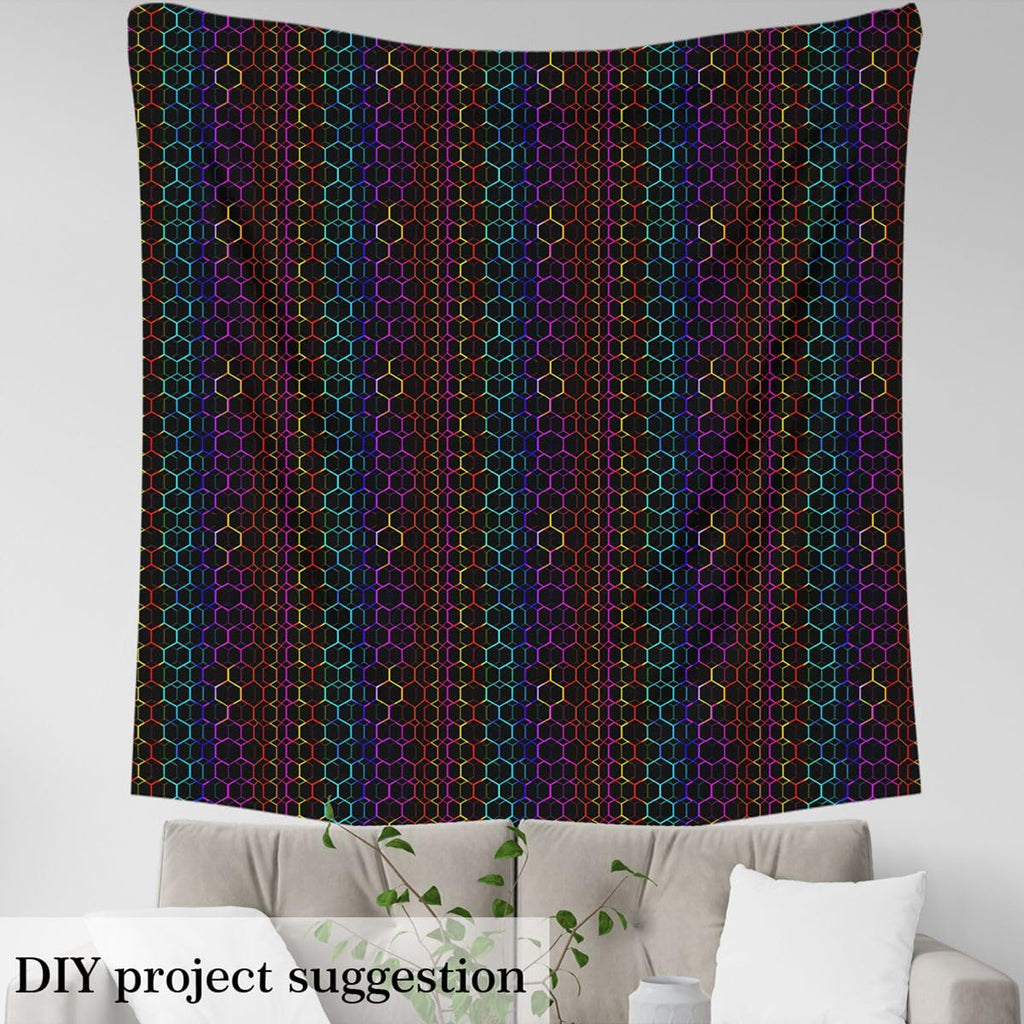 Hexagonal Upholstery Fabric Soft 3 Yard