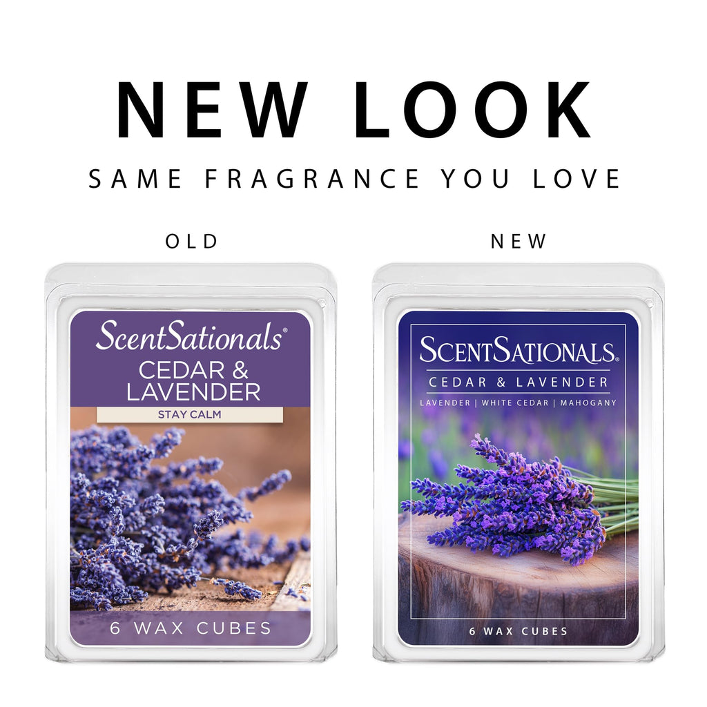 Cedar & Lavender Scented Wax Melts 10oz (24 Cubes)
