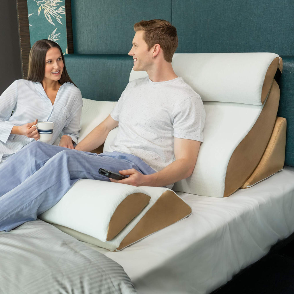 Kind Bed XL Extra Wide Support Wedge Pillow Comfort System - for Post-Surgery, Heartburn, Snoring, Acid Reflux & GERD