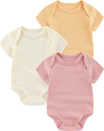 Baby Boy Girl Bodysuits Short Sleeve Summer Infant Clothes