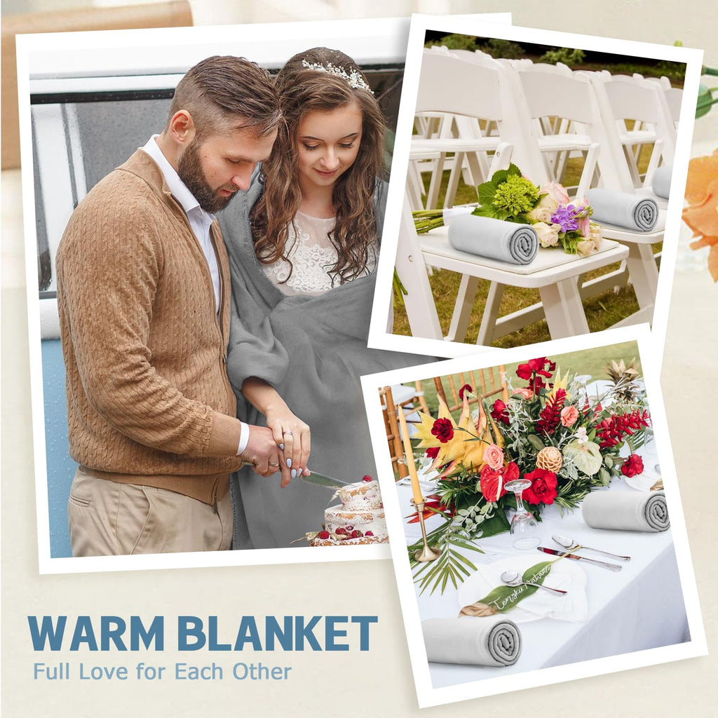 Fleece Throw Blankets Bulk 12PCS 60 x 50 in Soft Blankets Fabric Warm Lightweight Wool Blanket Cozy Coverlet for Beds