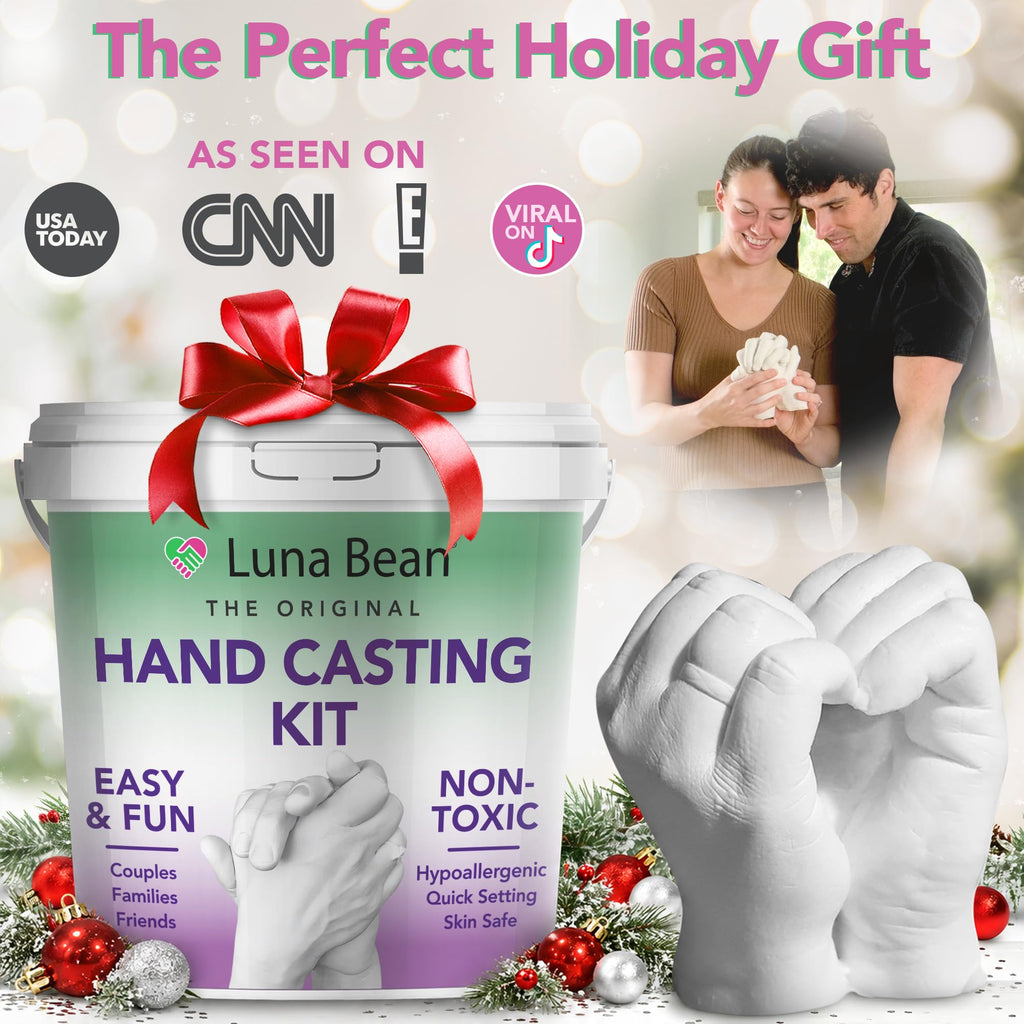 Hand Casting Kit Couples, Hand Mold Christmas Gift for Women Her