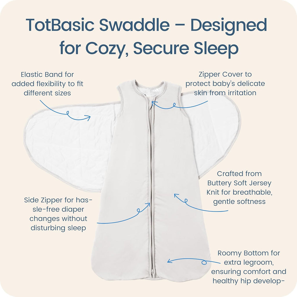 Newborns Swaddle Sleep Sack, 1.0 TOG Baby Blanket for Newborns, Soft Sleeping Bag for Infants
