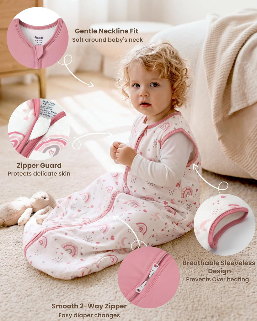 Rayon Made from Bamboo Sleep Sack 1.0 TOG, Baby