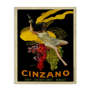 Cinzano Vintage Poster Wine, 30 x 40 Inch Canvas Wall Art