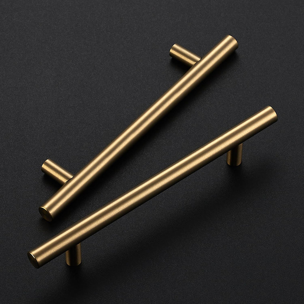 Champagne Bronze Cabinet Handles 5 Inch Hole Center 30 Pack