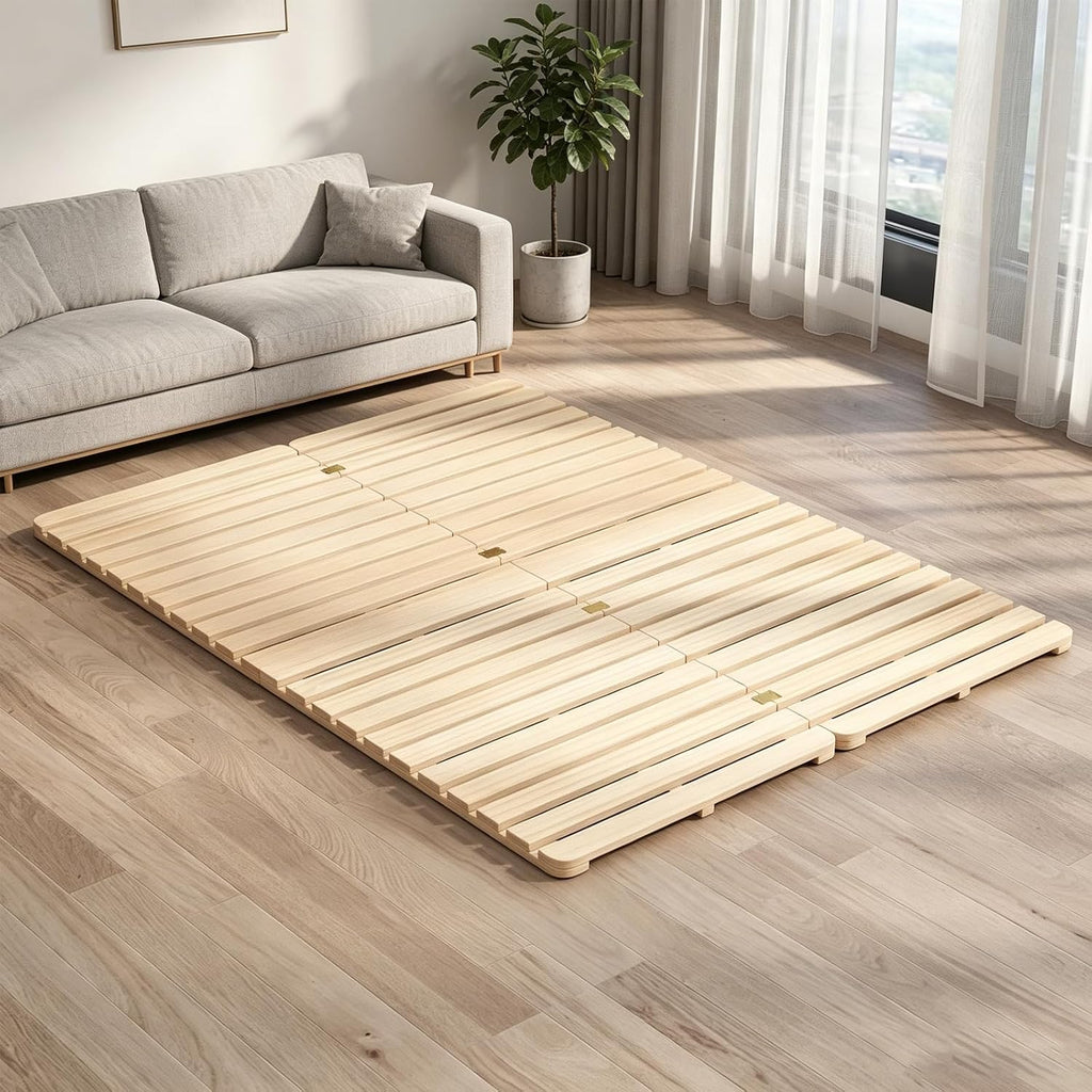 Floor Bed Frame, Foldable Tatami Bed Frame Futon Frame