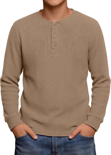 Boy's Henley Long Sleeve Shirts