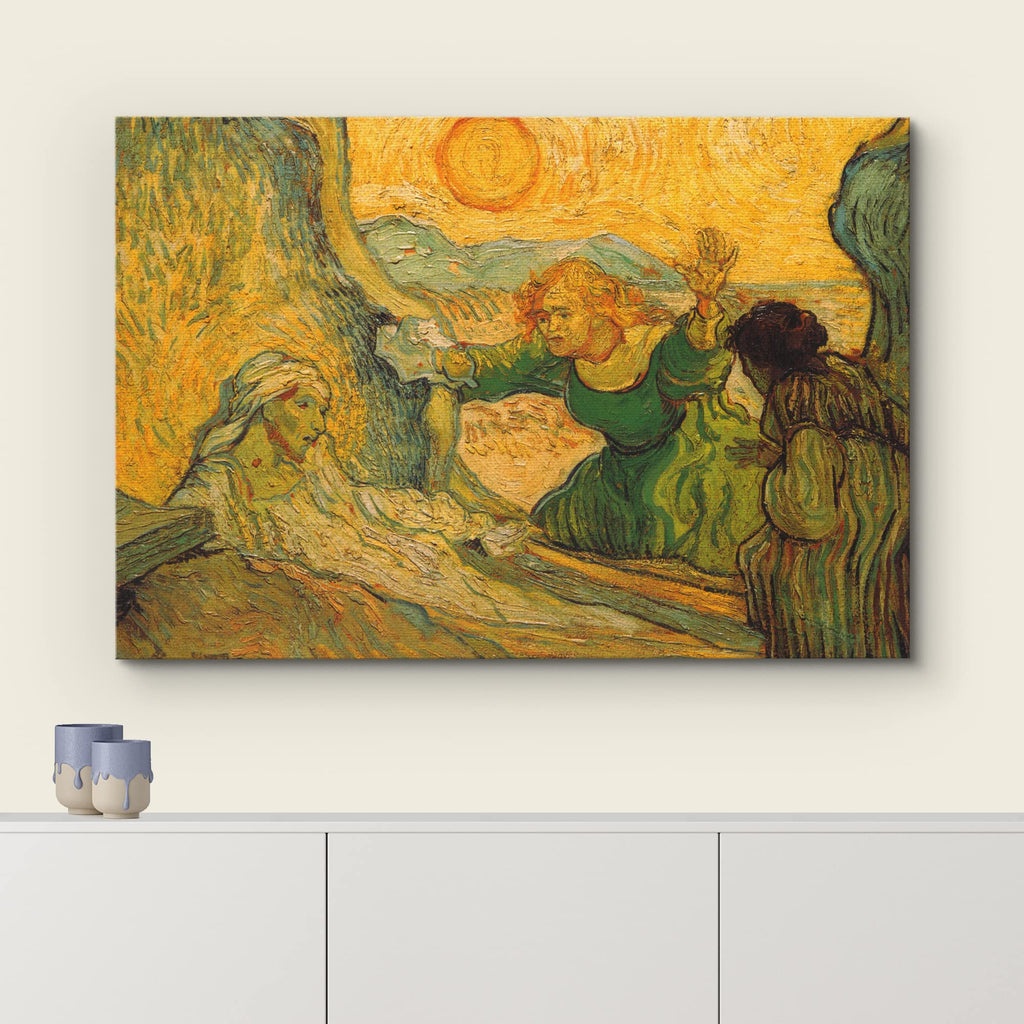 The Raising of Lazarus by Vincent Van Gogh - Canvas Print Wall Art Famous Painting Reproduction - 24" x 36"