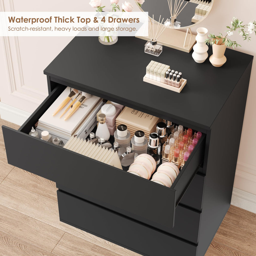Black Dresser, Dresser, Small Dresser Chest of Drawers