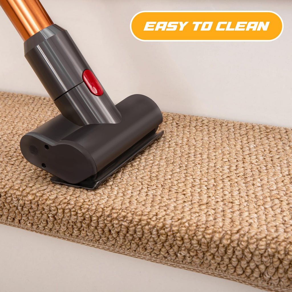 Bullnose Carpet Stair Treads Faux Sisal for Wooden Steps Indoor