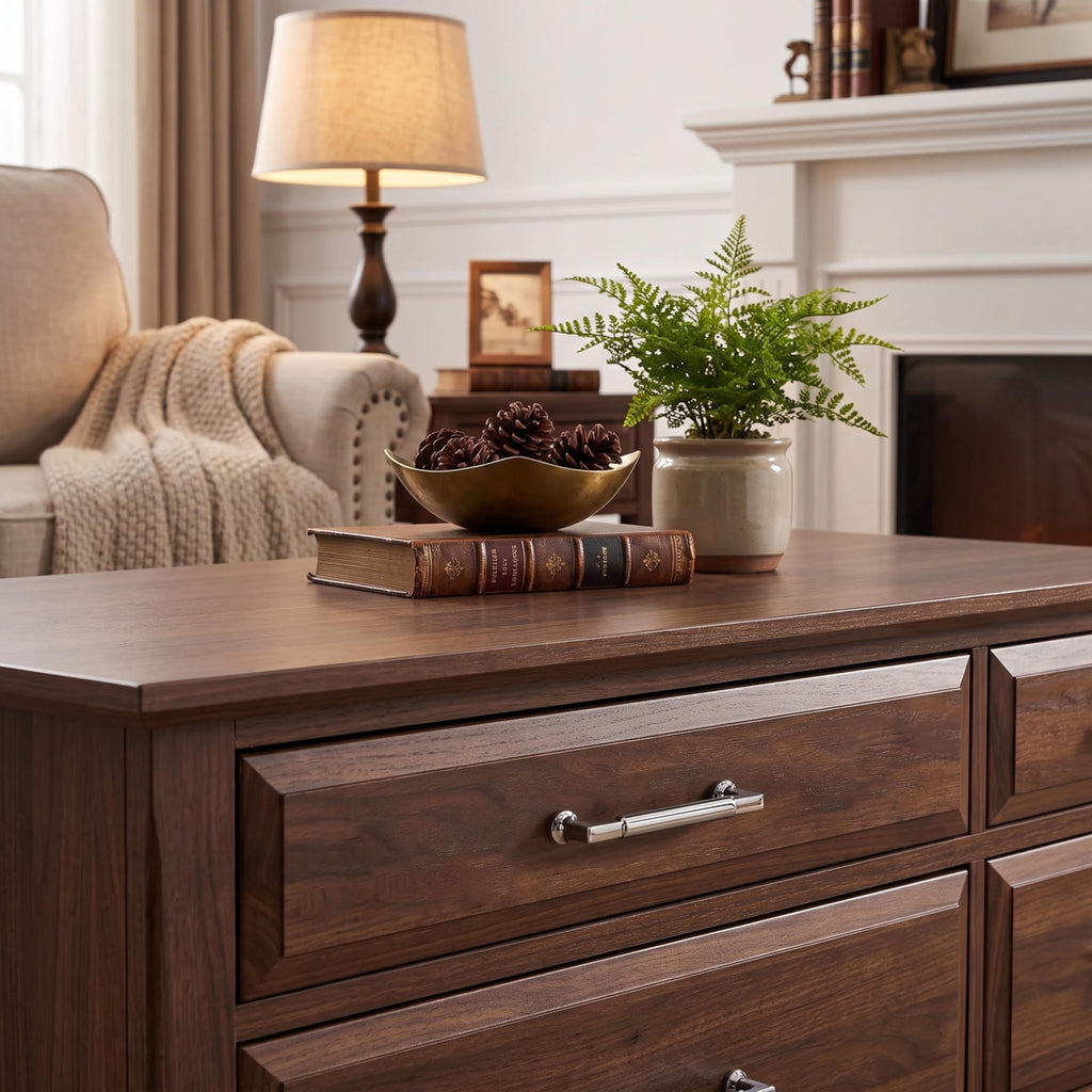 2-Pack 8-Inch(203mm) Polished Chrome Cabinet Pulls,Heavy-Duty Solid Handles Cabinets, Cupboards, Drawers and Bathroom