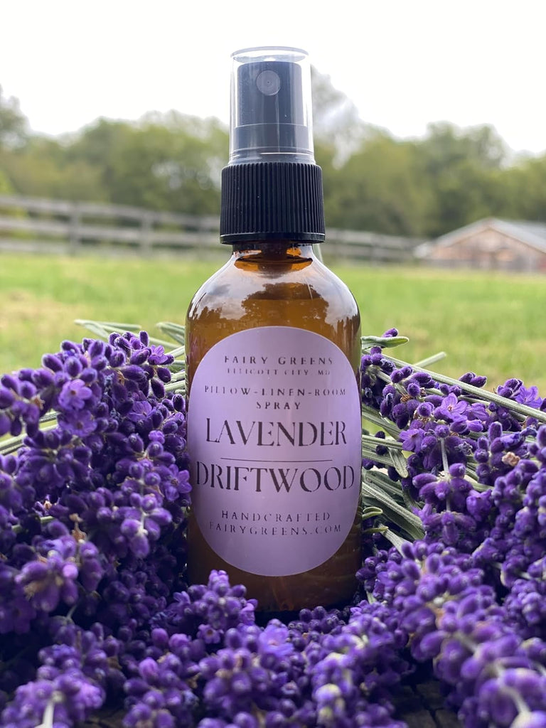 Lavender Driftwood Pillow Spray by L Farm | Natural Room & Linen Spray for Better Sleep | Calming Aromatherapy Room