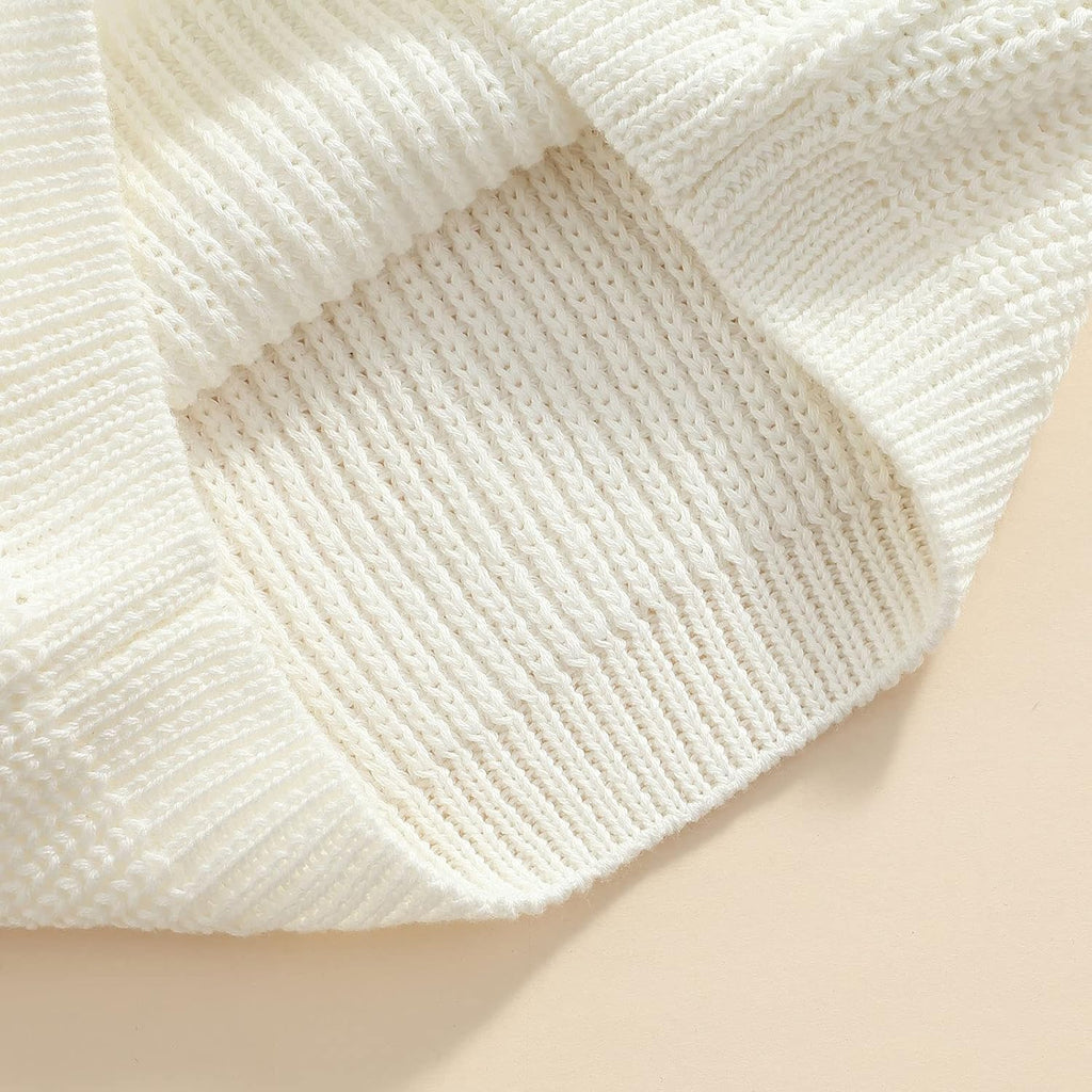 Newborn Baby Boy Girl Knit Sweater Long Sleeve Solid Winter Warm Sweatshirt Top Outfit Infant Toddler Fall Clothes