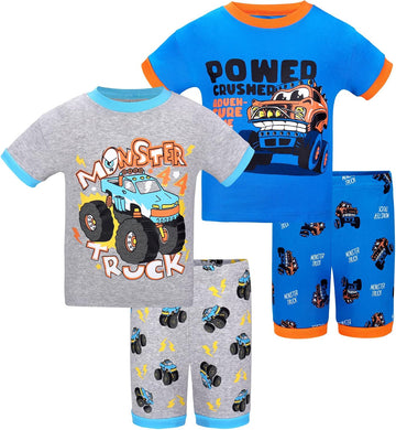 Boys Short Sleeve Piece 100% Cotton Pajamas Size 18M