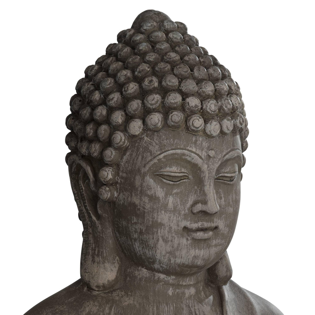 Sitting Buddha 29 1/2" High Sandstone Outdoor Statue