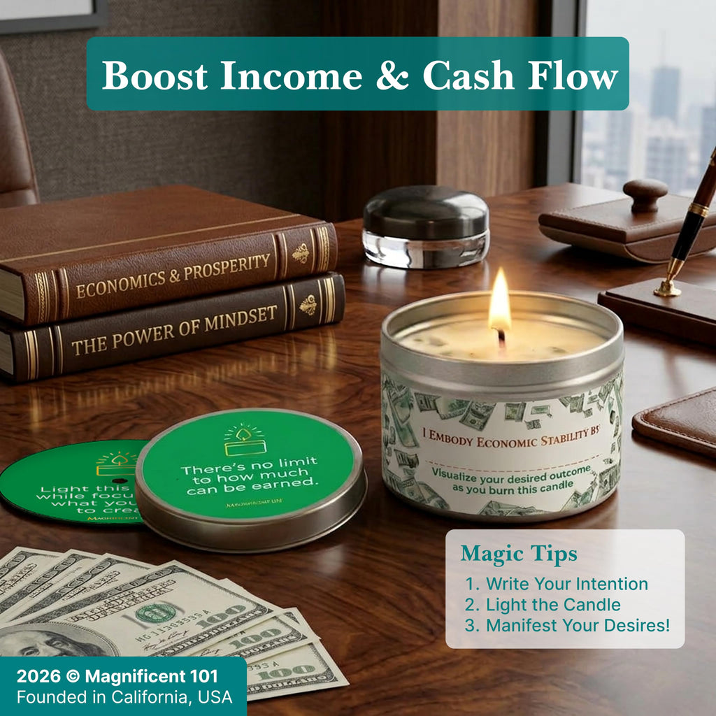 Money Manifestation Tin for Cash Flow Boost, 6oz