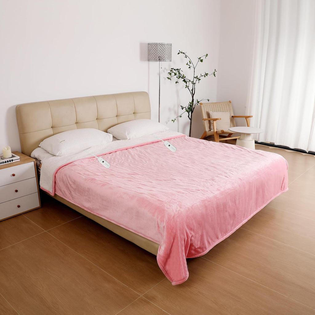 Heated Blanket, Dual Control Electric Blanket