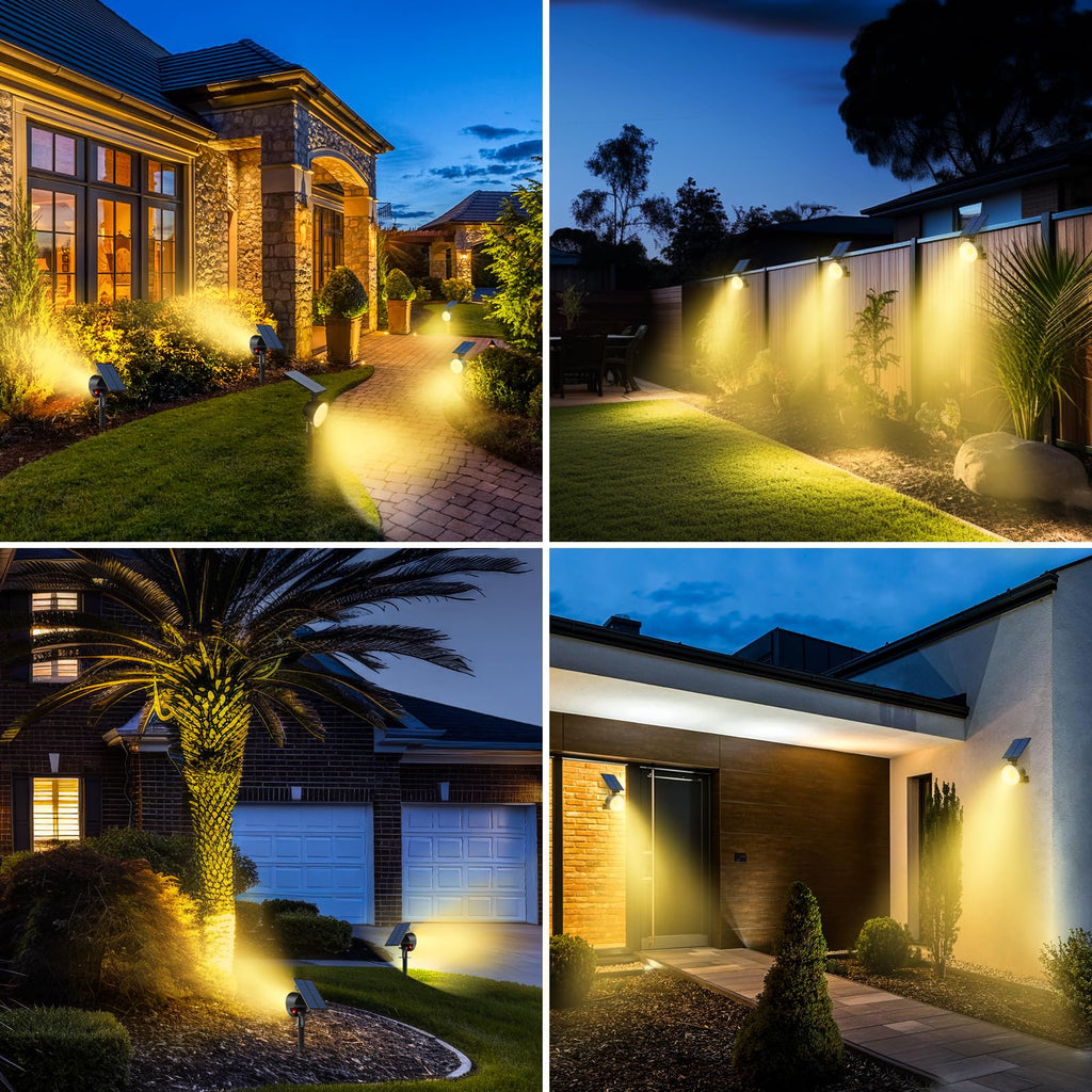 Solar Spot Lights Outdoor Waterproof, Landscape Spotlights