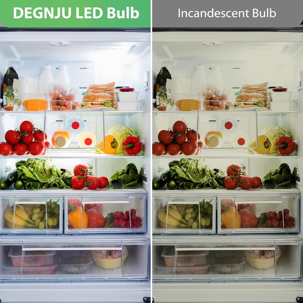 LED Refrigerator Light Bulb, 40W Equivalent, 120V, Fridge Light Bulb 5000K Daylight White, A15 Appliance Bulb 5.5W