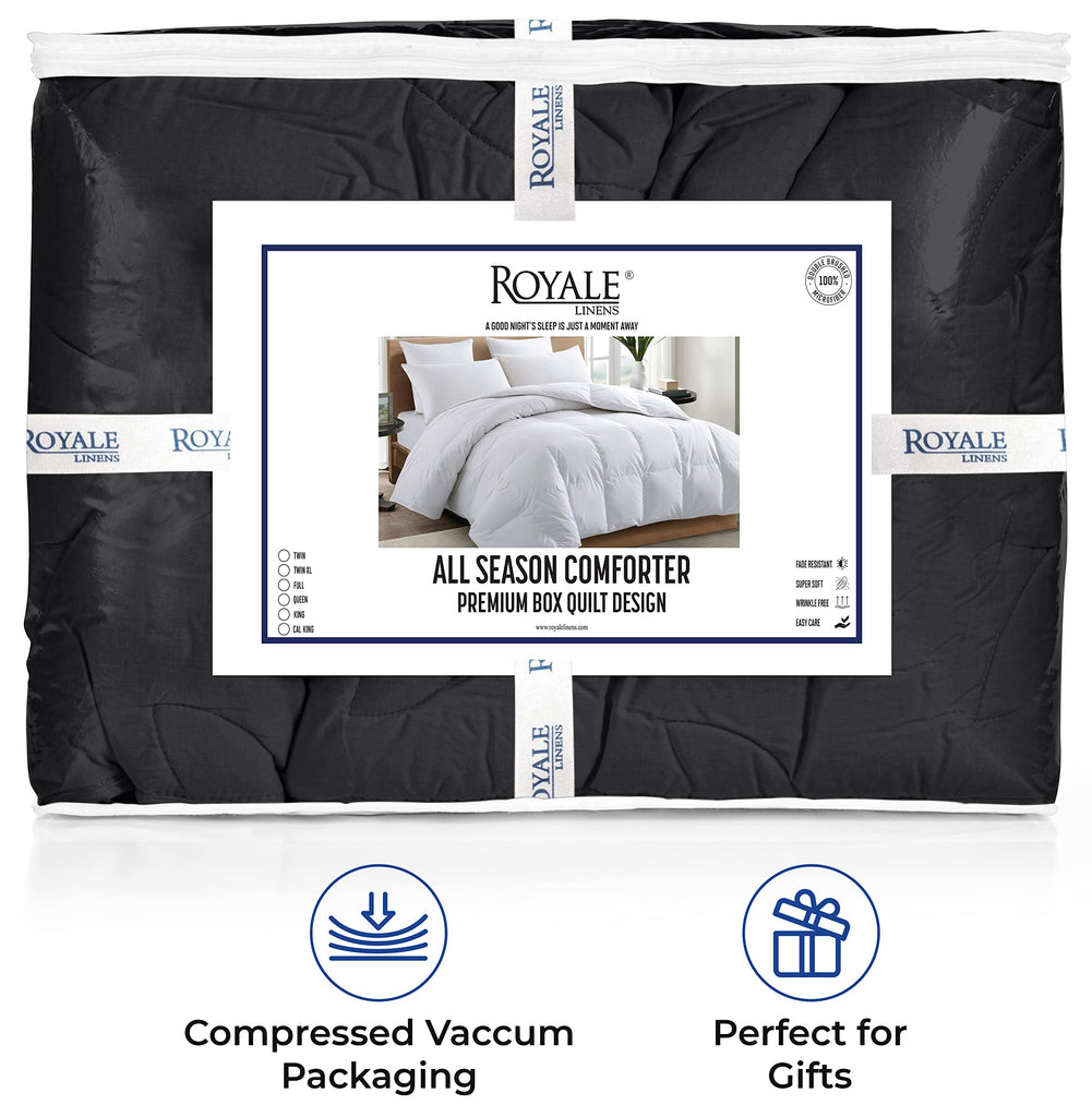 California King Comforter - All Season Down Alternative Bedding Comforters - Quilted Comforter with Corner Tabs