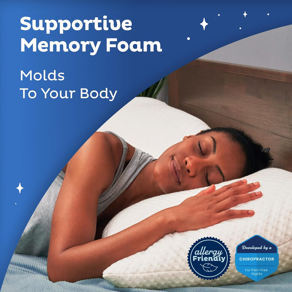 Body Pillow for Adults - Breathable, Full Body Pillow for Side Sleepers - Shredded Memory Foam Gel - Cooling Long