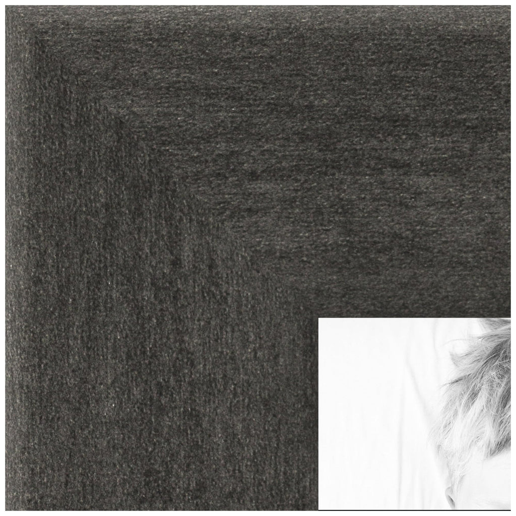 11x33 Inch Gray Picture Frame, This 1.2500 Inch Custom Poster Frame is Slate Gray - Comes with Acrylic and Corrugated