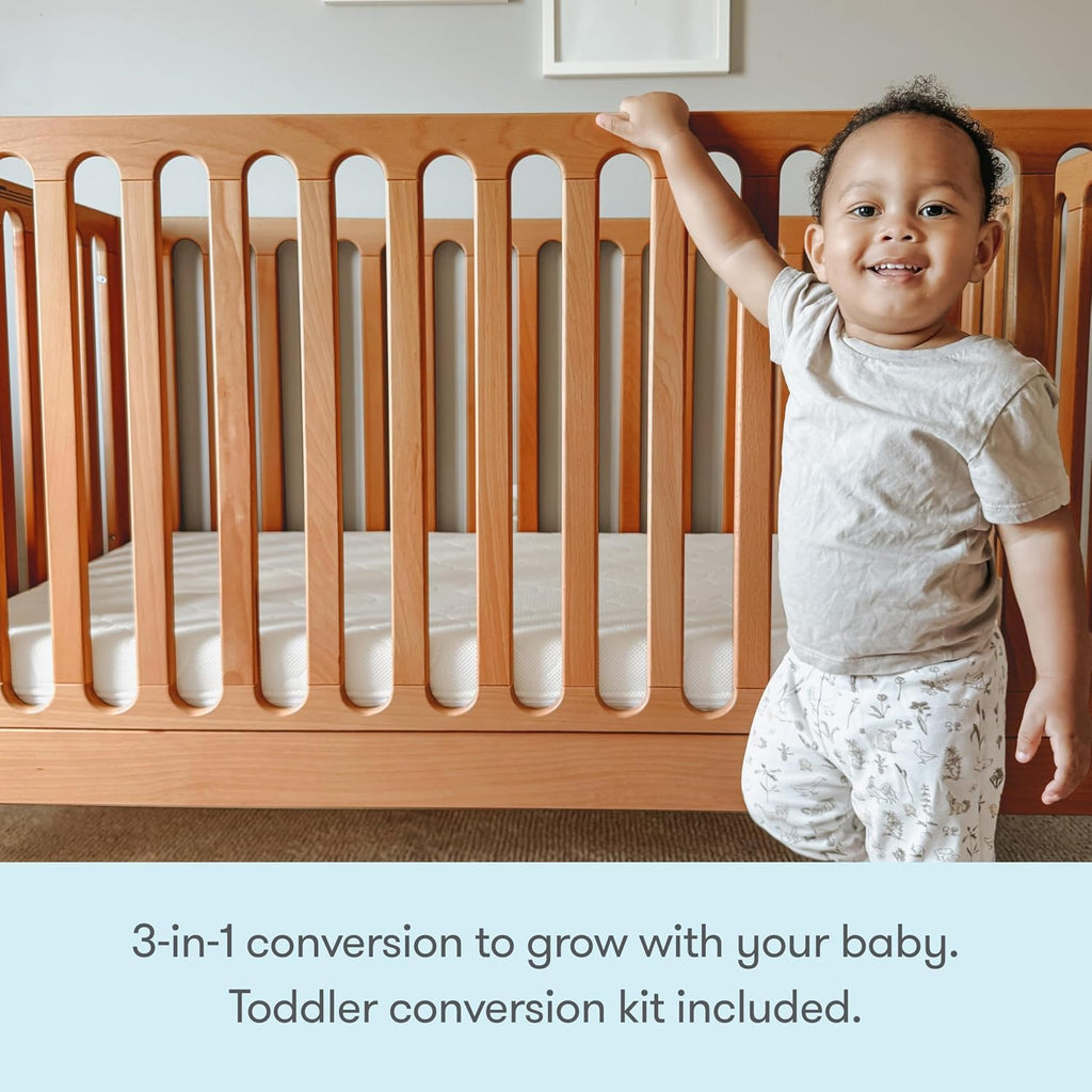 Galileo 3-in-1 Convertible Standard Crib - Chestnut | Standard Crib, 3-in-1 Convertible, Toddler Bed Conversion Kit