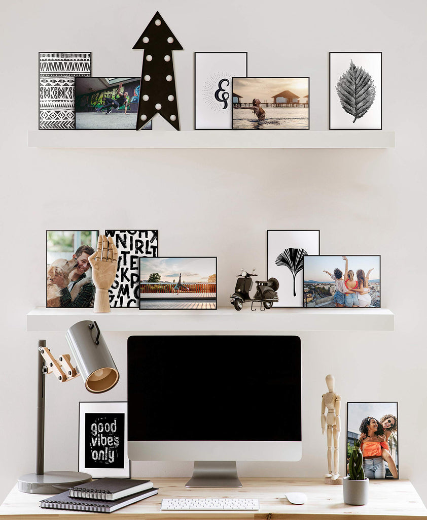 Format Picture Frame, 5x7, Black, Tabletop Easel, 12-Pack