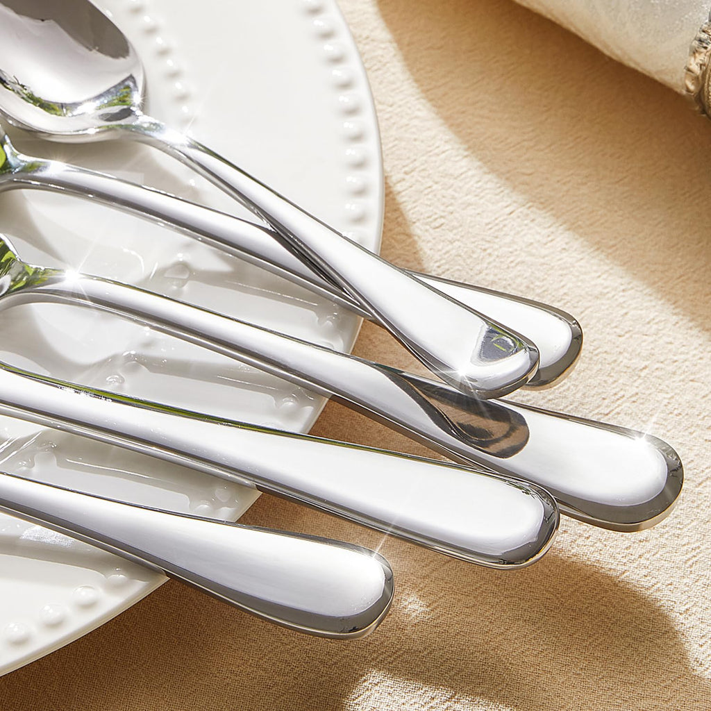 Silverware Set for 4, 20 Piece Stainless Steel Flatware Cutlery Utensil Set